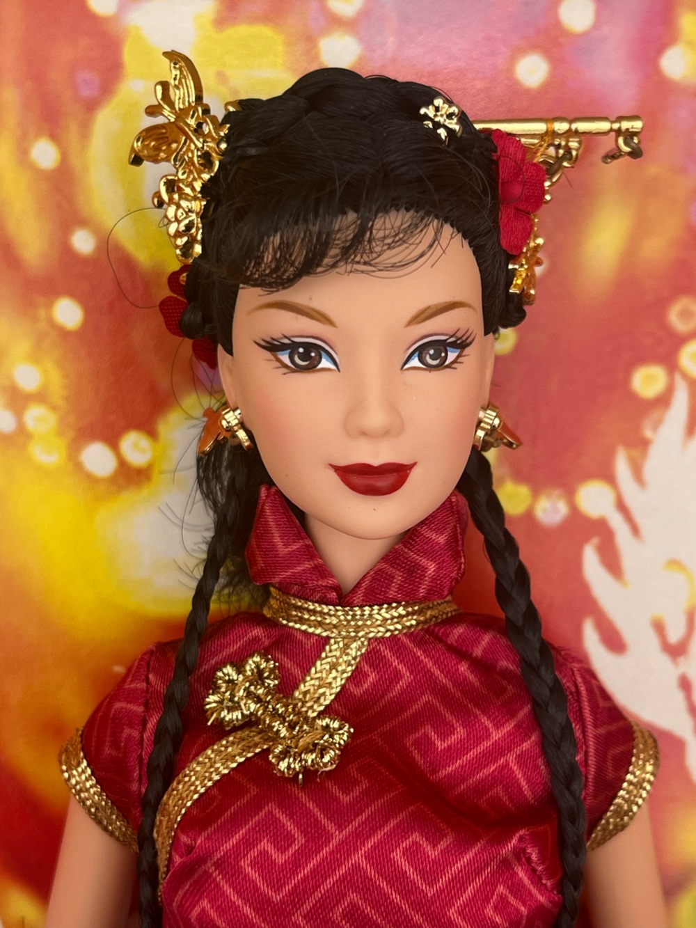 Festivals of the World Chinese New Year Barbie Pink label 2005 vintage doll